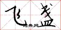 钱沛云飞盏行书怎么写