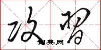 骆恒光攻习草书怎么写