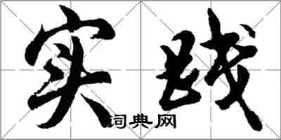 胡问遂实践行书怎么写