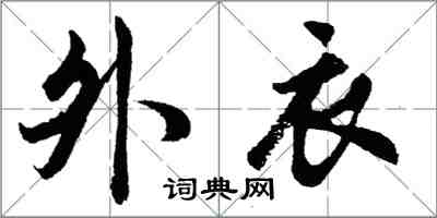 胡问遂外衣行书怎么写