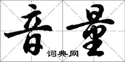 胡问遂音量行书怎么写