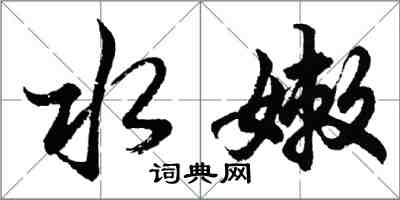 胡问遂水嫩行书怎么写