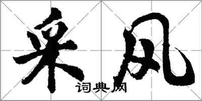 胡问遂采风行书怎么写