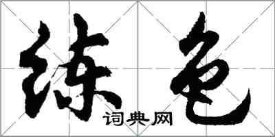 胡问遂练色行书怎么写