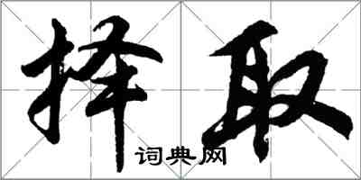 胡问遂择取行书怎么写