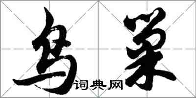 胡问遂鸟巢行书怎么写