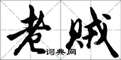 胡问遂老贼行书怎么写