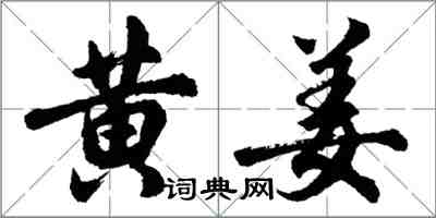 胡问遂黄姜行书怎么写