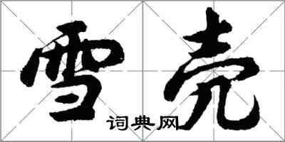 胡问遂雪壳行书怎么写