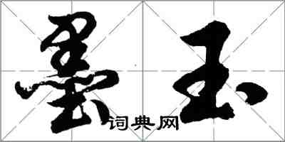 胡问遂墨玉行书怎么写