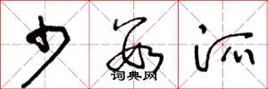 王冬龄少数派草书怎么写