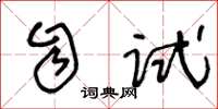 王冬龄自试草书怎么写