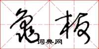 王冬龄龟板草书怎么写