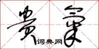 王冬龄贵气草书怎么写