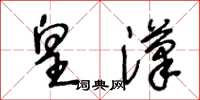 王冬龄皇汉草书怎么写