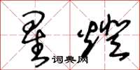 王冬龄星灯草书怎么写