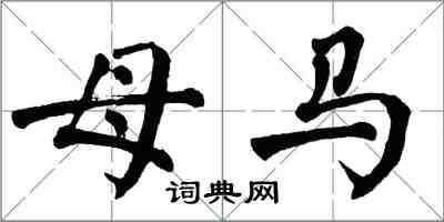 翁闿运母马楷书怎么写