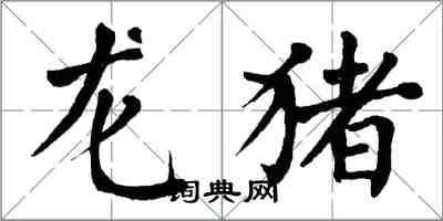 翁闿运龙猪楷书怎么写