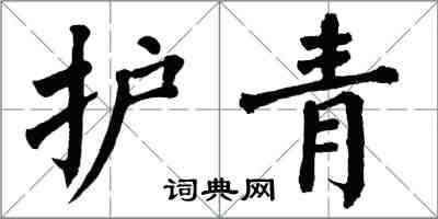 翁闿运护青楷书怎么写