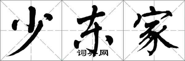 翁闿运少东家楷书怎么写