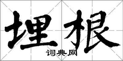 翁闿运埋根楷书怎么写