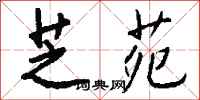 钱沛云芝苑行书怎么写