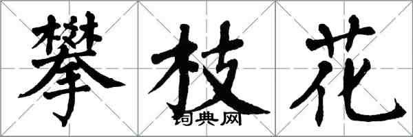 翁闿运攀枝花楷书怎么写