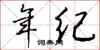 钱沛云年纪行书怎么写