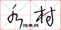 王冬龄水村草书怎么写