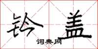 袁强钤盖楷书怎么写