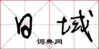 王冬龄日域草书怎么写