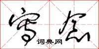 王冬龄写念草书怎么写
