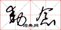 王冬龄动念草书怎么写