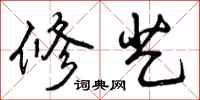 曾庆福修艺行书怎么写