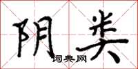 周炳元阴类楷书怎么写