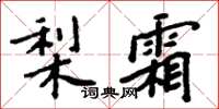 周炳元梨霜楷书怎么写