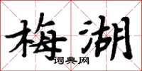 周炳元梅湖楷书怎么写