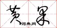 王冬龄黄果草书怎么写