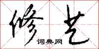 钱沛云修艺行书怎么写