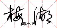 王冬龄梅湖草书怎么写
