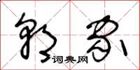 王冬龄朝家草书怎么写