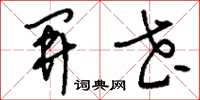 刘少英开花草书怎么写