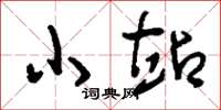 刘少英小站草书怎么写
