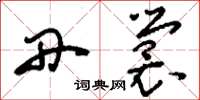 刘少英丹裳草书怎么写