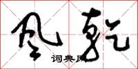 刘少英风干草书怎么写