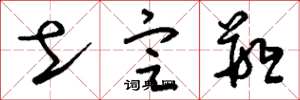 刘少英土定瓶草书怎么写