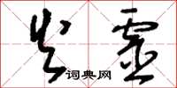 刘少英火灵草书怎么写