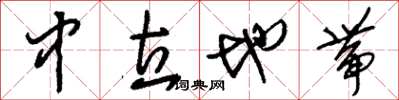 刘少英中立地带草书怎么写