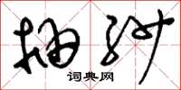 刘少英抽纱草书怎么写