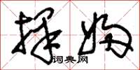 刘少英择妇草书怎么写